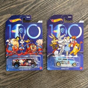 HotWheels Warner Brothers 100th Anniversary Looney Tunes - Midnight Otto & ‘ 77